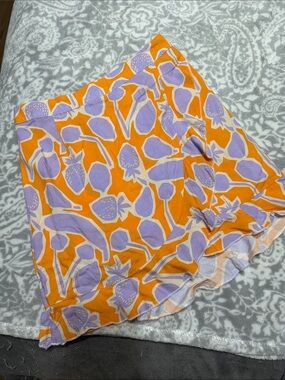 Compañia Fantastica Vibrant Orange & Lavender Skirt